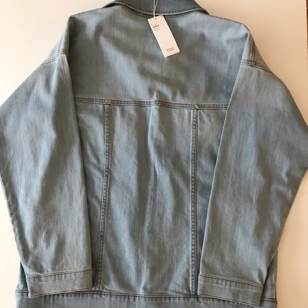 Eileen Fisher Organic Cotton Stretch Jean Jacket - Picture 5 of 9